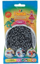 Tüte mit 1000 Kunststoffperlen Midi dunkelgrau HAMA-207-71 Hama 1