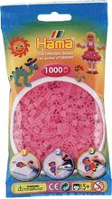 Tüte mit 1000 Kunststoffperlen Midi transparentes Rosa HAMA-207-72 Hama 1