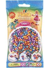 Tüte mit 1000 Kunststoffperlen Midi zweifarbig 2 HAMA-207-92 Hama 1