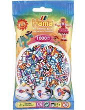 Tüte mit 1000 Kunststoffperlen Midi zweifarbig HAMA-207-90 Hama 1