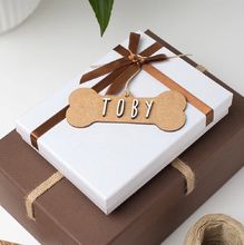 Weihnachtsdeko - Personalisiertes Knochen aus Holz VI-HU10 Vintiun 1