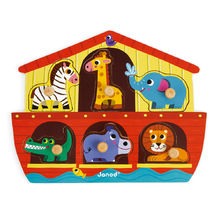 Le Toy Van - TV212 - Lernspiel Arche Noah, für Kinder ab 2 Jahren,  ineinandergreifende Formen, geometrische Formen zum Einfügen, Montessori