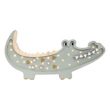 Krokodil-Nachtlampe Pastell Khaki LL052-376 Little Lights 1