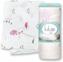 Bamboo Swaddle Mulltuch - Pink Kite LLJ-121-005-004 Lulujo 1