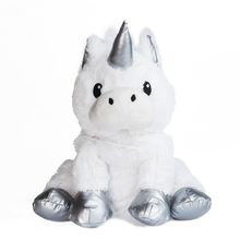 Plüsch-Wärmflasche Silbernes Einhorn PELICAR Pelucho 1