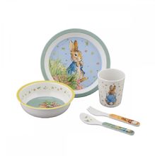 5 teiliges Geschirrset Peter Hase grün PJ-BP701BT Petit Jour 1