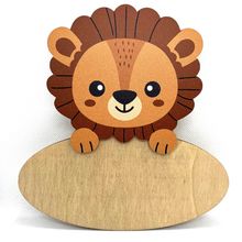 Personalisiertes Wandschild Löwe VI-PLP06 Vintiun 1
