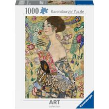 Puzzle Dame mit dem Fächer Gustav Klimt 1000 Teile RAV12001132 Ravensburger 1