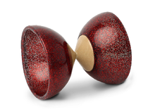 Rot Flocken Diabolo - Holzachse - d.100mm F-101008PR Foulon 1