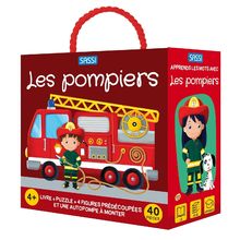 Buch und Puzzle Die Feuerwehrleute SJ-304321 Sassi Junior 1