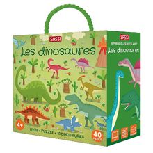 Buch und Puzzle Die Dinosaurier SJ-307551 Sassi Junior 1