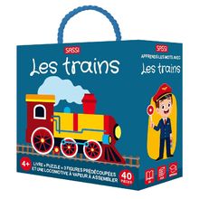 Buch und Puzzle Die Züge SJ-329119 Sassi Junior 1