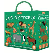 Buch und Puzzle Die Tiere SJ-355361 Sassi Junior 1