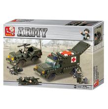 Army - Militärkrankenwagen 229 Teile SL-M38-B6000 Sluban 1