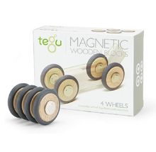 Set aus 4 magnetischen Holzrädern TG-M-12-059 Tegu 1