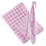 Muslin swaddle mulltuch reversible - pink LLJ-121-003-002 Lulujo 2