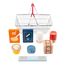 Lebensmittel-Set im Einkaufskorb Fresh LE11443 Small foot company 2