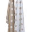 Muslin Baby Swaddle Mulltuch 2er Set - Cream Polka Dots LLJ-121-013-004 Lulujo 3