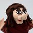 Handpuppe hässliche Hexe MU-22834C Moravská ústredna Brno 3