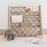 Bücherregal mit Beige kariertem Stoff EFK-107-016-020 3 Sprouts 2