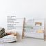 Bücherregal mit beigefarbenem Vichy-Stoff EFK-107-016-017 3 Sprouts 4