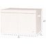 Spielzeugkiste aus recycelter Stoff Creme EFK-107-001-020 3 Sprouts 3