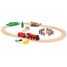 Landhaus-Eisenbahnset mit roter Lokomotive BR36029 Brio 2