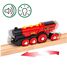 Landhaus-Eisenbahnset mit roter Lokomotive BR36029 Brio 4