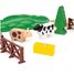 Landhaus-Eisenbahnset mit roter Lokomotive BR36029 Brio 6