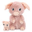 Plüschschwein mutter und ihr Baby rosa DE76020 Les Déglingos 1