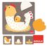Puzzle Huhn, Ei, Küken GO53027-4036 Goula 1