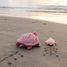Plüsch Schildkrötenmutter-Baby rosa DE73501 Les Déglingos 4