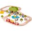 Holzeisenbahn Set Bauernhof BJT036 Bigjigs Toys 1