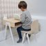 Schreibtisch für Kinder 2-6 Jahren - Weiß KIDSDESKSMALLWH In2wood 5