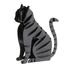 3D Papiermodell - schwarze Katze FRI-11635 Fridolin 1