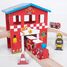 Holzeisenbahn Set Feuerwehr und Rettungsdienste BJT037 Bigjigs Toys 3