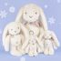 Weiß Fleurette-Kaninchen-Plüsch 35 cm DC4301 Doudou et Compagnie 8