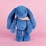 Blauer Fleurette-Kaninchen-Plüsch 35 cm DC4304 Doudou et Compagnie 8