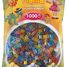 Tüte mit 1000 Kunststoffperlen Midi Transp mix HAMA-207-53 Hama 1