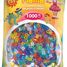 Tüte mit 1000 Kunststoffperlen Midi Pailletten HAMA-207-54 Hama 2