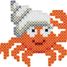 Tüte mit 1000 Kunststoffperlen Midi Aprikose HAMA-207-79 Hama 3