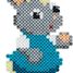 Tüte mit 1000 Kunststoffperlen Midi Blaues Öl HAMA-207-83 Hama 3