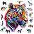 Holzpuzzle Bunter Tiger 150 Teile WC-HE-0169-M Wooden City 1