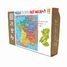 Karte der Regionen Frankreichs K80-24 Puzzle Michele Wilson 1