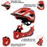 Fahrradhelm rot blau Medium KMHFF03M Kiddimoto 2