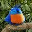 Königspapagei-Plüschvogel 15 cm HO3438 Histoire d'Ours 3