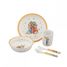 5 teiliges Geschirrset Peter Hase orange PJ-BP701T Petit Jour 1