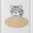 Personalisiertes Wandschild Katze VI-PLP18 Vintiun 4