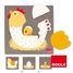 Puzzle Huhn, Ei, Küken GO53027-4036 Goula 1