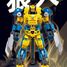 Roboter Super PR Mecha gelb blau SL-M38-B1298 Sluban 9